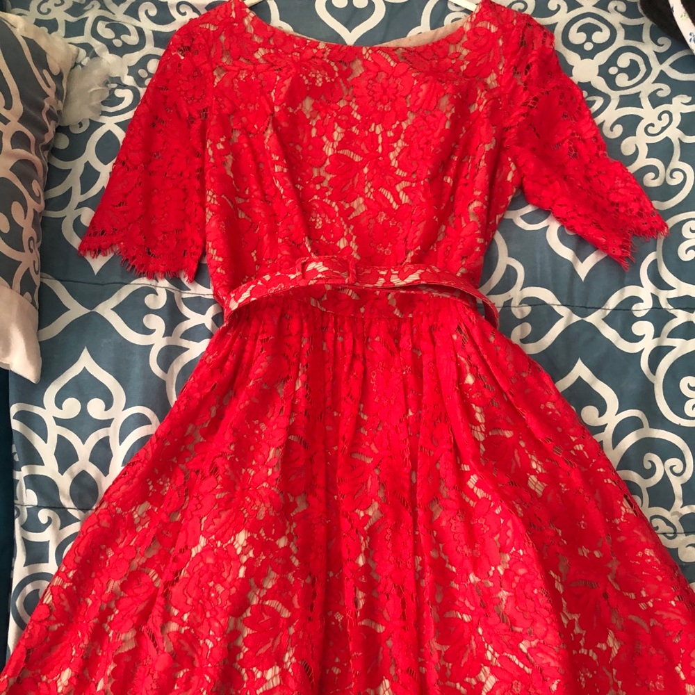 Red dress